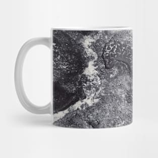 Marble or sea in black and white Mug